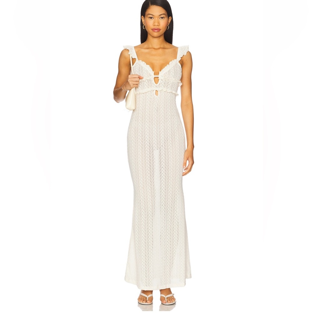 More to Come White Lace Maxi Dress